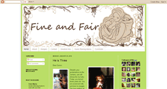 Desktop Screenshot of fineandfairblog.com