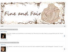 Tablet Screenshot of fineandfairblog.com